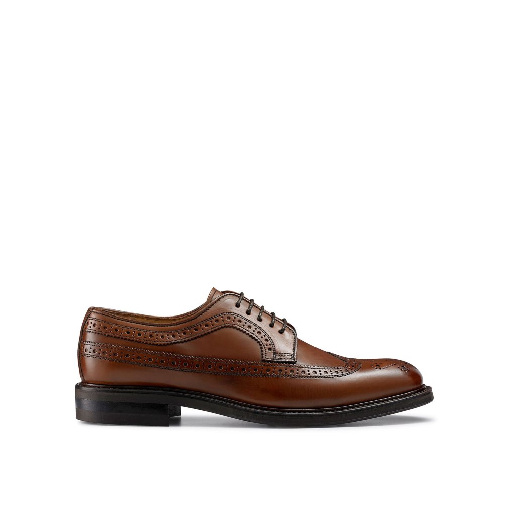 Russell And Bromley Southport Rubber Sole Derby Kjoler Sko Herre Mørke Brune | 461CRTMA