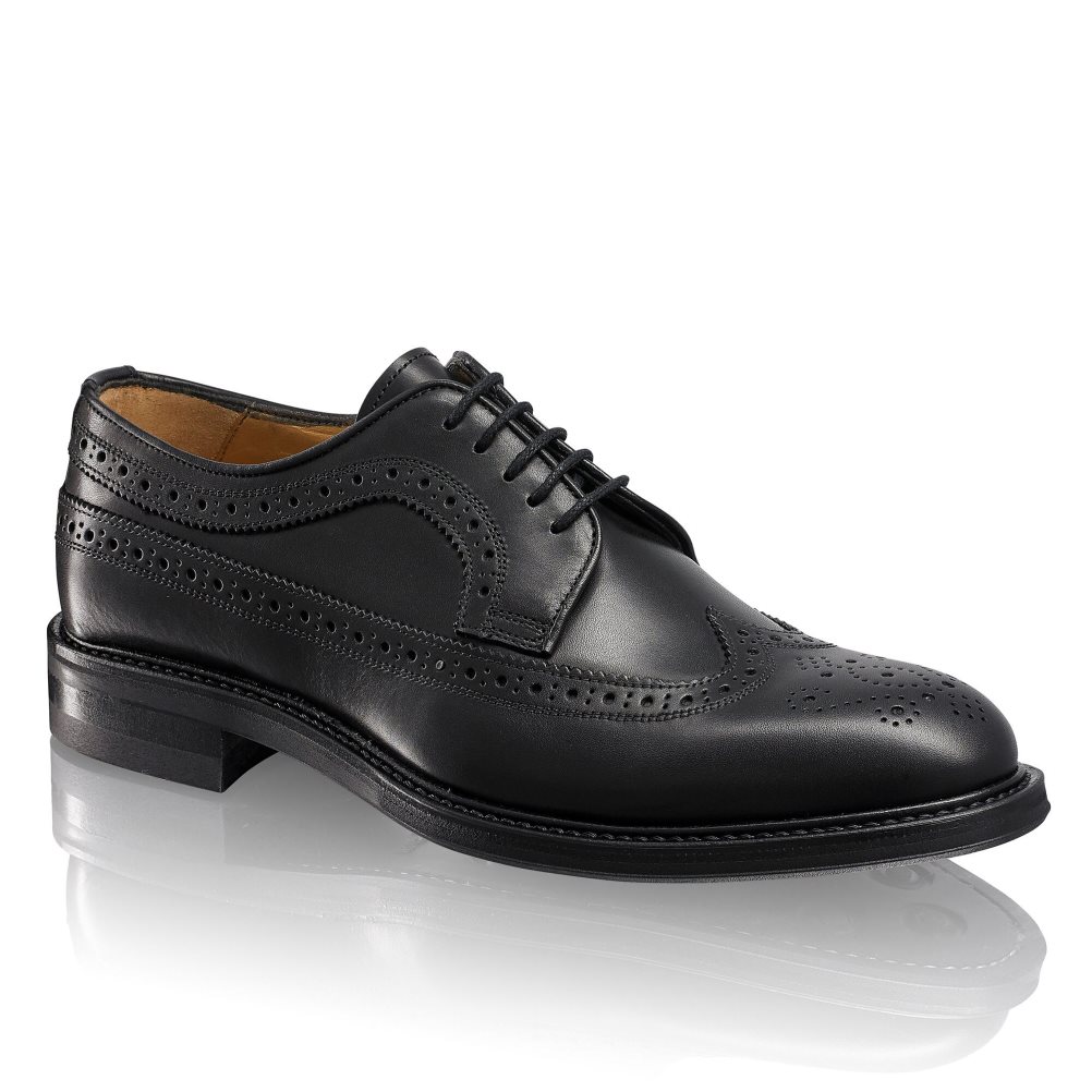 Russell And Bromley Southport Rubber Sole Derby Kjoler Sko Herre Svarte | 571NKSBY