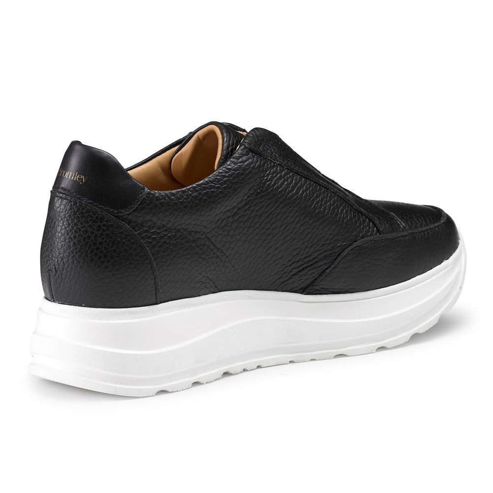 Russell And Bromley Speed Up Laceless Joggesko Dame Svarte | 638JLUSR