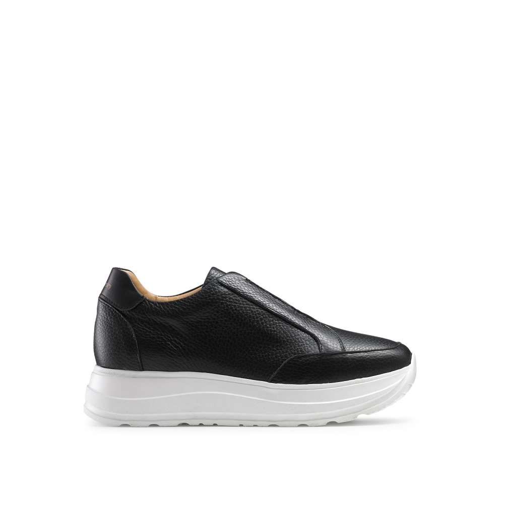 Russell And Bromley Speed Up Laceless Joggesko Dame Svarte | 638JLUSR