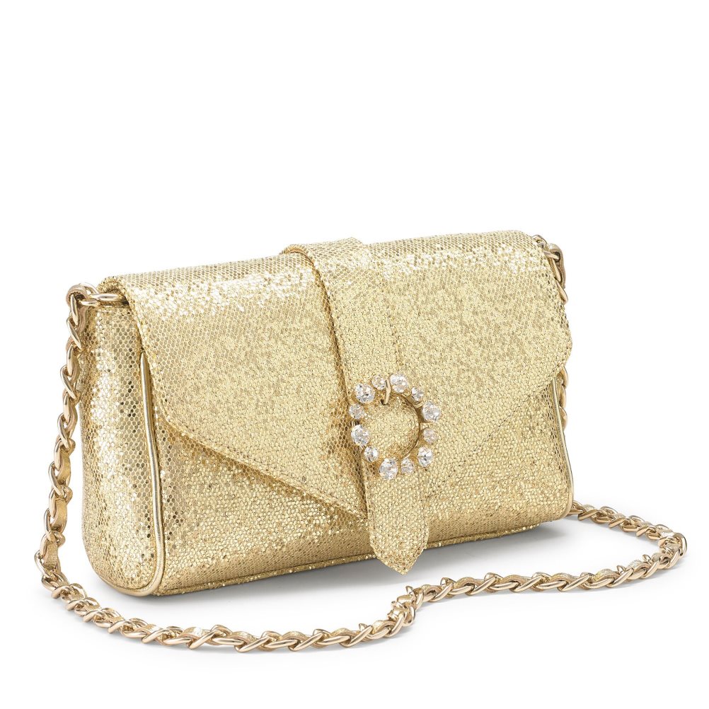 Russell And Bromley Strictly Jewel Spenne Chain Crossbody Veske Dame Gull | 043FQESD