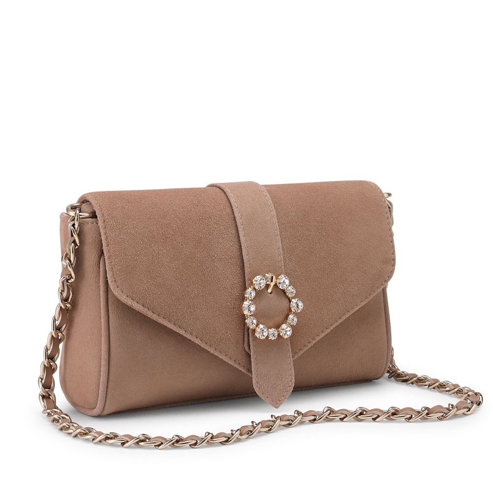 Russell And Bromley Strictly Jewel Spenne Chain Crossbody Veske Dame Brune | 689VBXTM