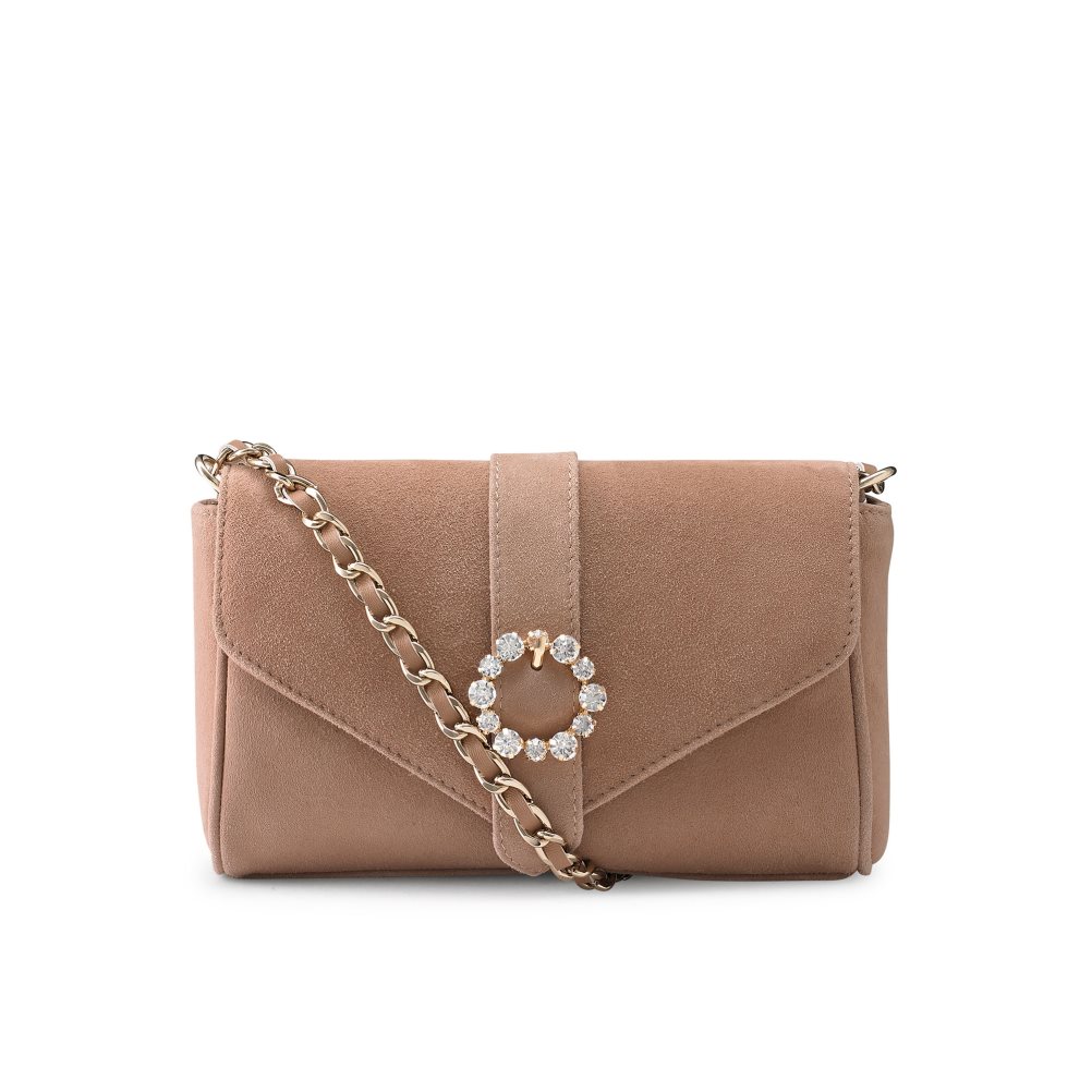 Russell And Bromley Strictly Jewel Spenne Chain Crossbody Veske Dame Brune | 689VBXTM