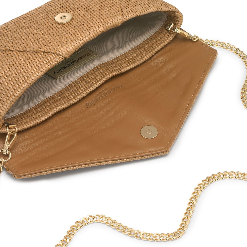 Russell And Bromley Topform Envelope Clutch Veske Dame Khaki | 410DMWYF