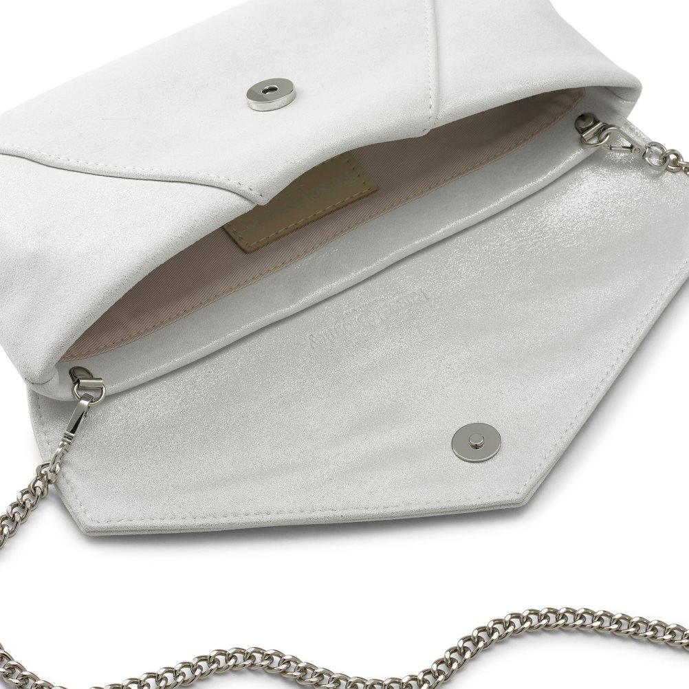 Russell And Bromley Topform Envelope Clutch Veske Dame Sølv | 462AOHBI