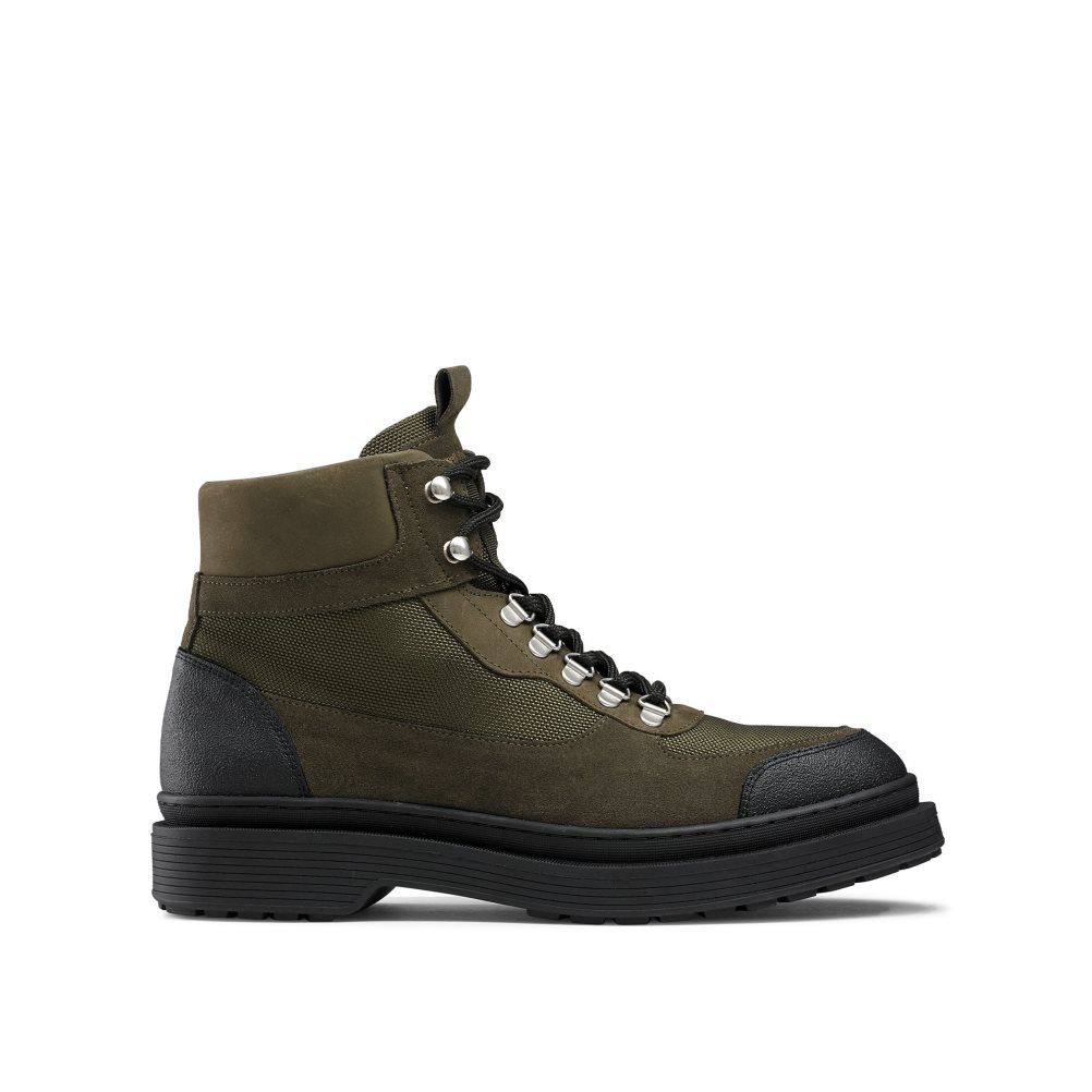 Russell And Bromley Trail Hiker Blonder Ankelstøvletter Herre Olivengrønne | 034TOFCM