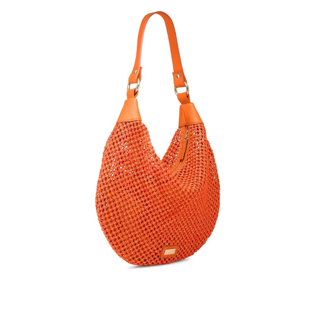 Russell And Bromley Tutti Fruiti Crochet Skulderveske Dame Oransje | 359WEJIX