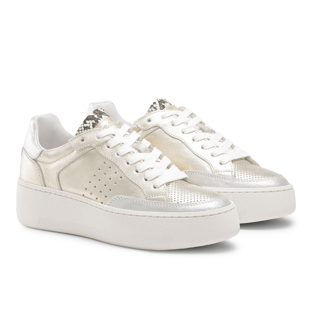 Russell And Bromley Whisper Low Top Joggesko Dame Gull | 725APOYJ