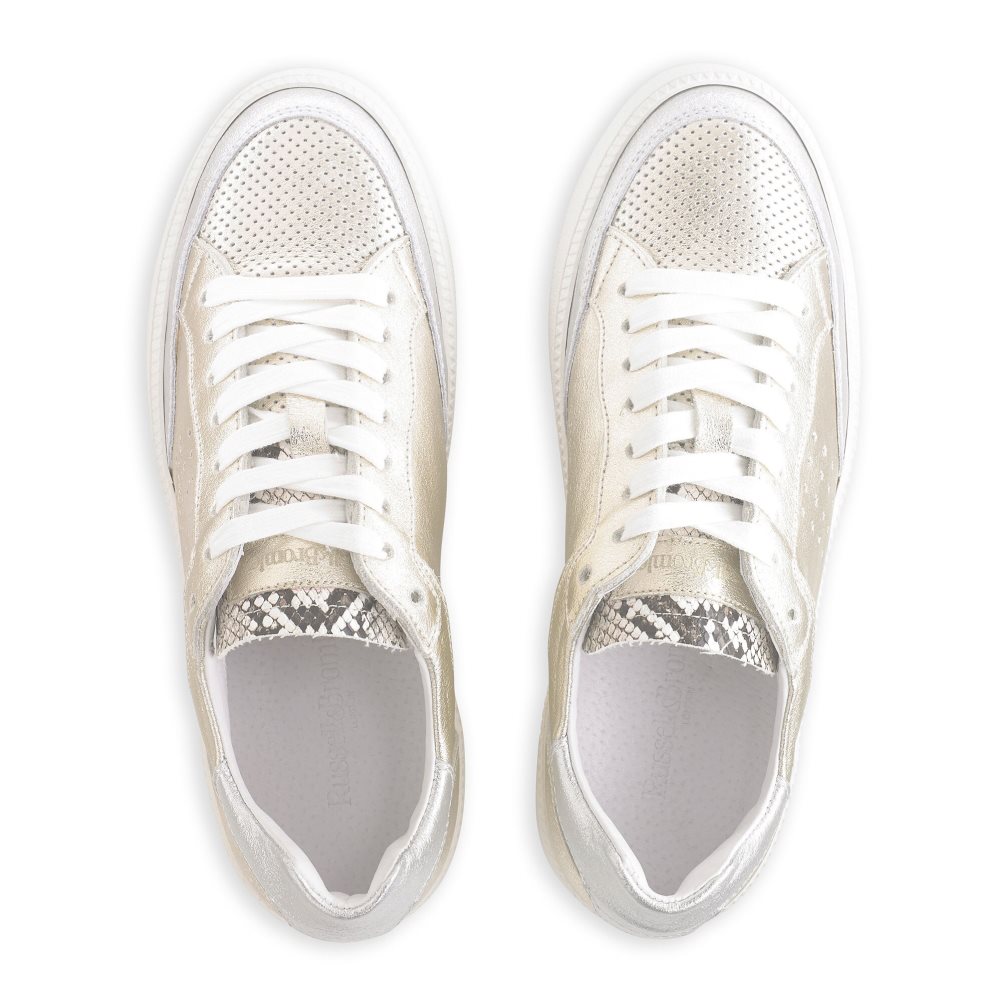 Russell And Bromley Whisper Low Top Joggesko Dame Gull | 725APOYJ