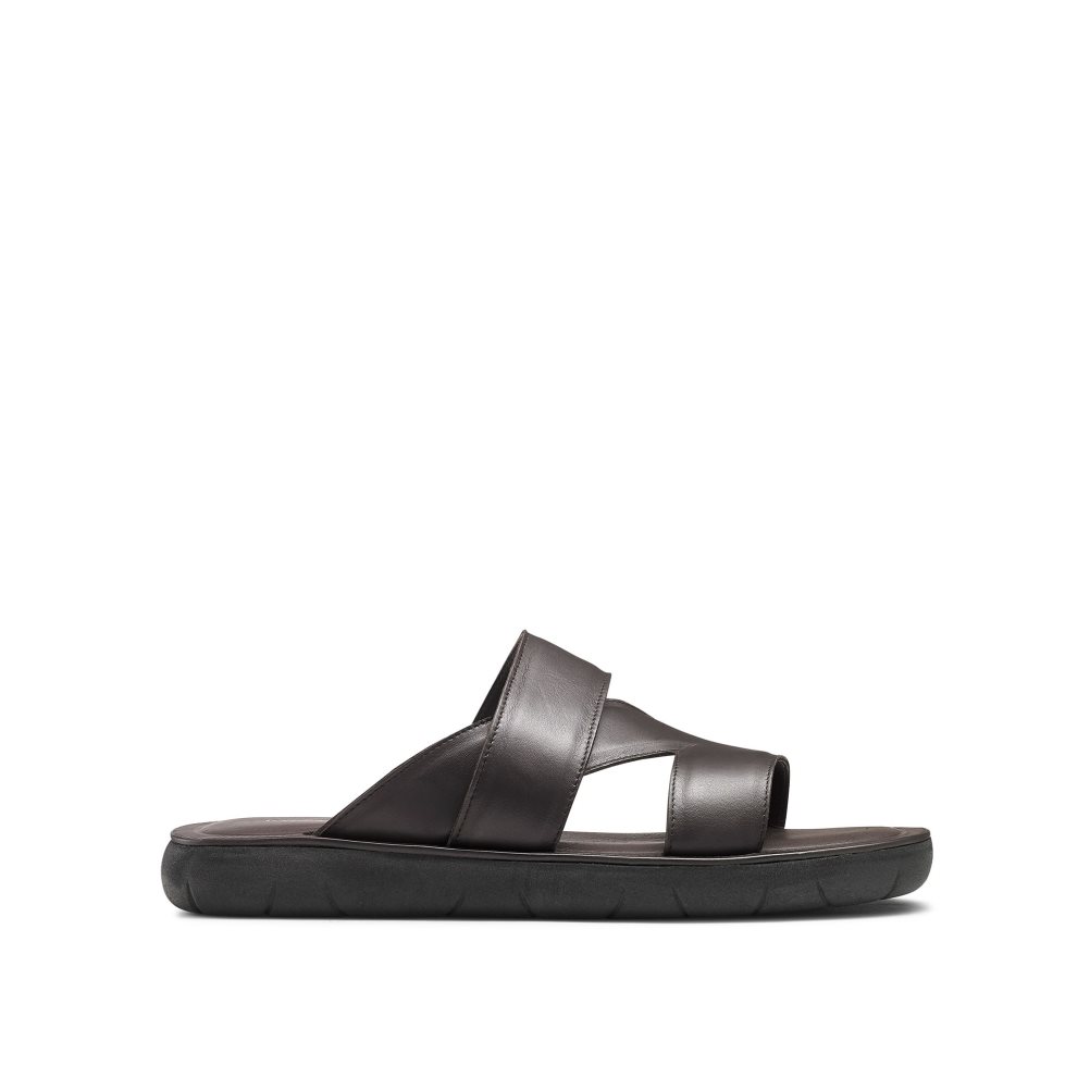 Russell And Bromley Zeus Slidesandaler Herre Sjokolade | 103XEABZ