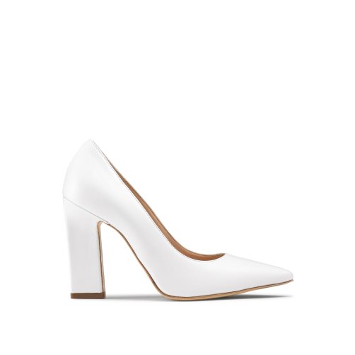 Russell And Bromley 100point Blade Court Høye Hæler Dame Hvite | 461YUMHB