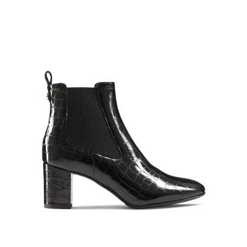 Russell And Bromley Beetle Block Heel Chelsea Støvler Dame Svarte | 650GLAEV