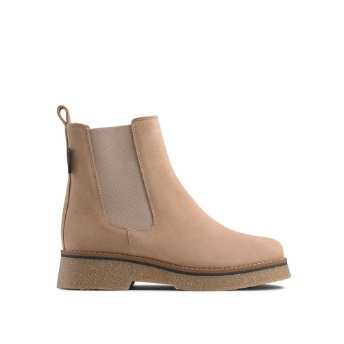 Russell And Bromley Eden Crepe Chelsea Støvler Dame Lyse Brune | 354CSMUH