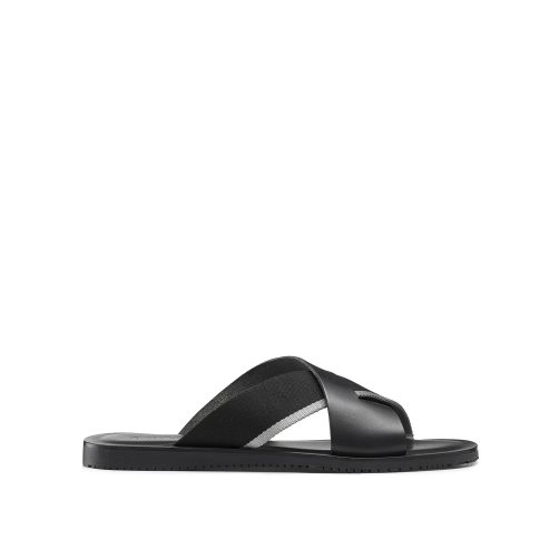 Russell And Bromley Fab Slip-on Slidesandaler Herre Svarte | 687TOCUV