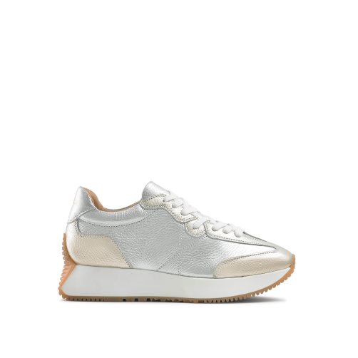 Russell And Bromley Hourglass Flared Sole Joggesko Dame Sølv Gull | 274XITJM