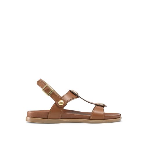 Russell And Bromley Laura Disc Footbed Flate Sandaler Dame Brune | 168QOPEJ