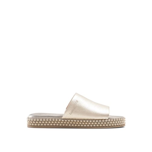 Russell And Bromley Moneypot Flate Sandaler Dame Gull | 564FVAID