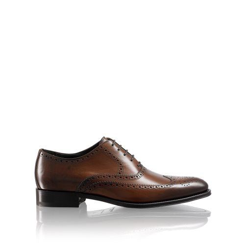 Russell And Bromley Oak Antiqued Brogue Oxford Kjoler Sko Herre Mørke Brune | 274KIWDN