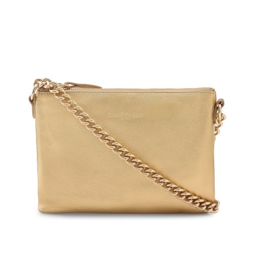 Russell And Bromley On Point Chain Zip Pouch Skulderveske Dame Gull | 308VQCOP