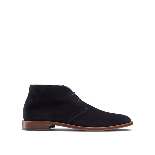 Russell And Bromley Pall Mall Unlined Chukka Støvler Herre Marineblå | 701TDYEN