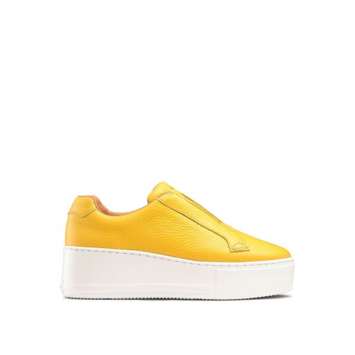 Russell And Bromley Park Up Flatform Laceless Platform Sko Dame Gul | 501JAUFL