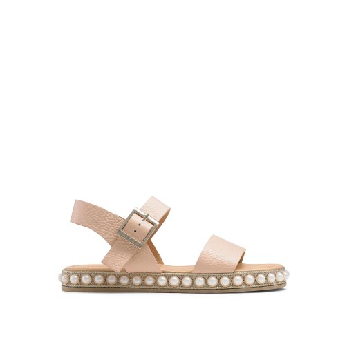 Russell And Bromley Pearljam Pearl Two Part Flate Sandaler Dame Rosa | 958KHYPT