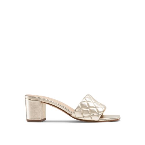 Russell And Bromley Quiltbloc Quilted Block Mules Sko Dame Gull | 760UFMAB