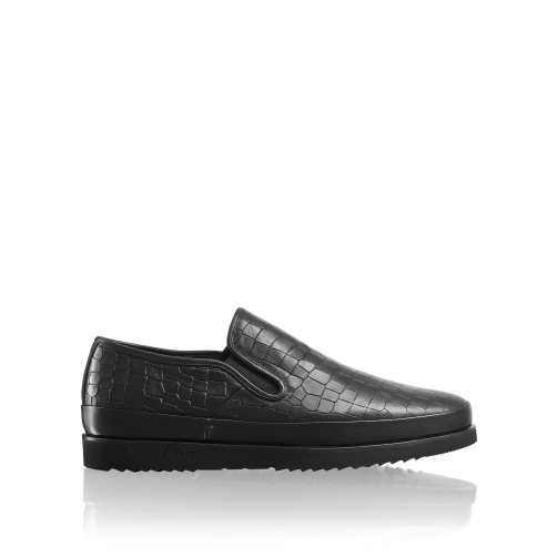 Russell And Bromley Sanmarino Slip-on Joggesko Herre Svarte | 307TRCYA