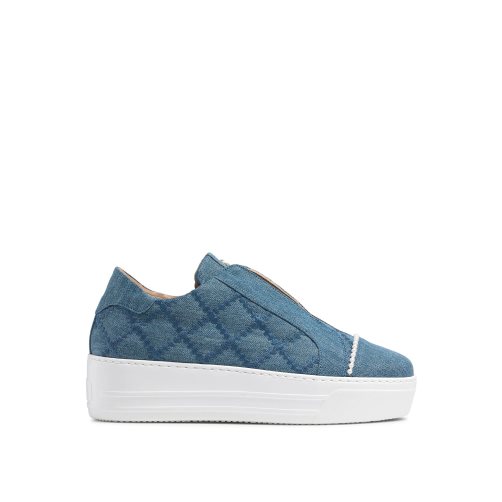 Russell And Bromley Seawalk Laceless Platform Sko Dame Blå | 847BFDQM