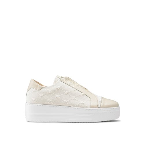 Russell And Bromley Seawalk Laceless Platform Sko Dame Beige | 946HCJEQ