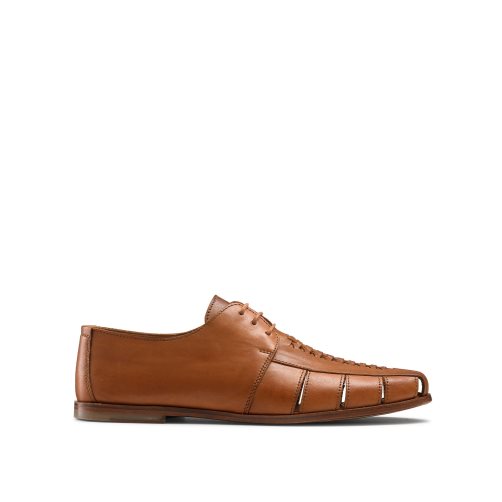 Russell And Bromley Southbound Weave Detail Derby Sko Herre Brune | 792KJSBA