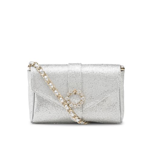 Russell And Bromley Strictly Jewel Spenne Chain Crossbody Veske Dame Sølv | 582WYJUZ