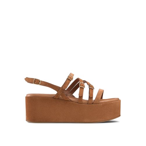 Russell And Bromley Sunshine Spenne Wedge Dame Brune | 165JVZLP